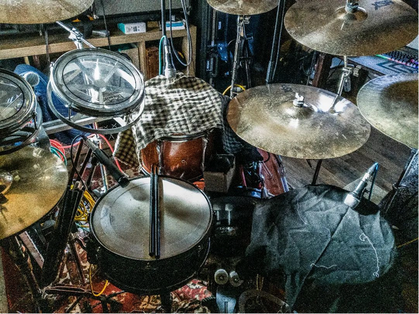 Drum recording sessions of Whispers of Grey